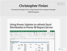 Tablet Screenshot of christopherfinlan.com